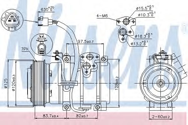 NISSENS 89376 Compressor, air conditioning